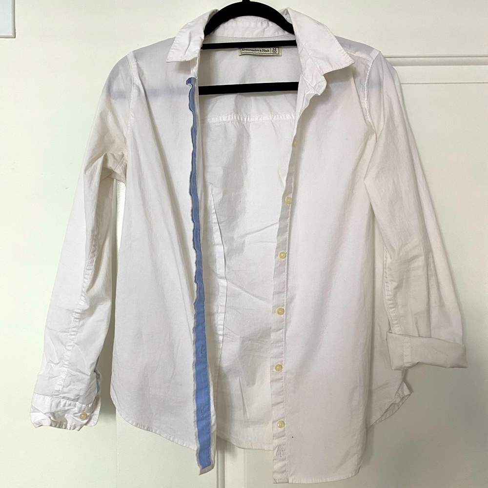 Abercrombie and Fitch White Button Down
